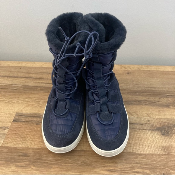 J/Slides Womens Jordy Suede Faux Fur Lined Winter & Snow Boots Women’s - Picture 3 of 9